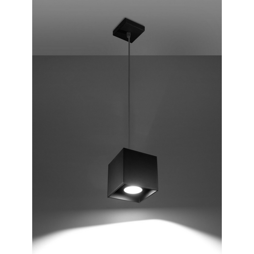 Lámpara colgante QUAD 1 1xGU10/40W/230V negra