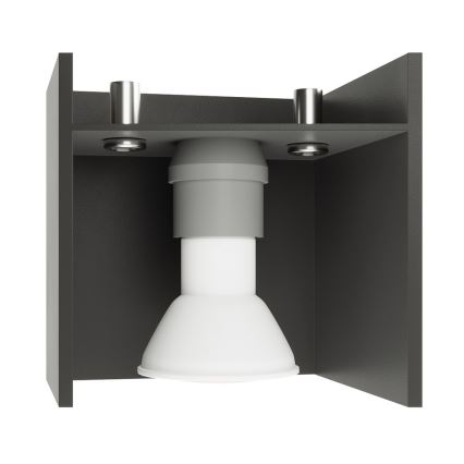 Lámpara colgante QUAD 1 1xGU10/40W/230V negra