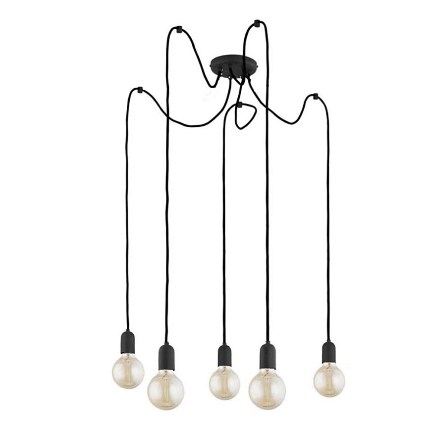 Lámpara colgante QUALLE 5xE27/60W/230V araña