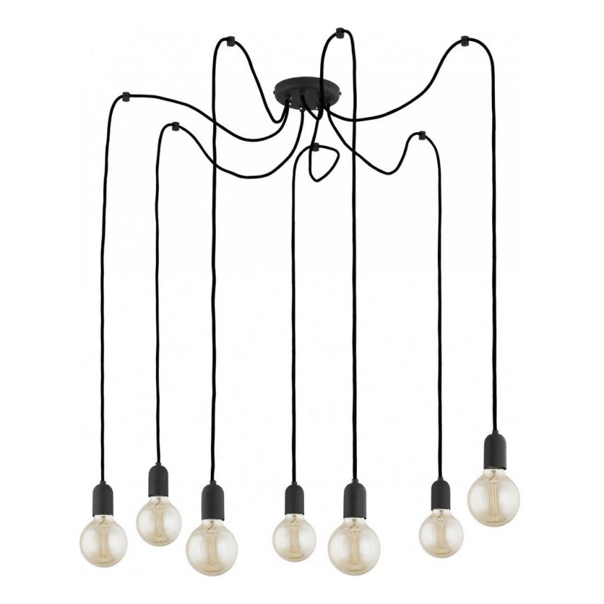 Lámpara colgante QUALLE 7xE27/60W/230V araña