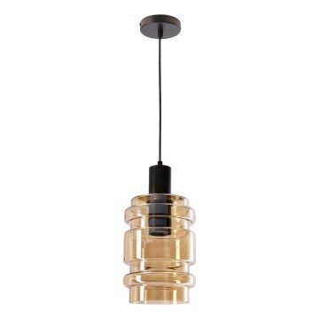 Lámpara colgante RADON 1xE27/40W/230V beige ahumado
