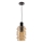 Lámpara colgante RADON 1xE27/40W/230V beige ahumado