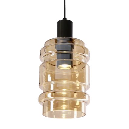 Lámpara colgante RADON 1xE27/40W/230V beige ahumado