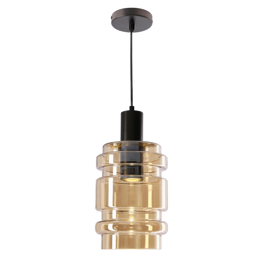 Lámpara colgante RADON 1xE27/40W/230V beige ahumado