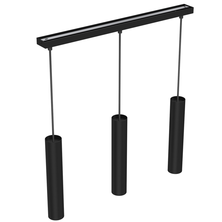 Lámpara colgante RAITO 3xGU10/8W/230V negro
