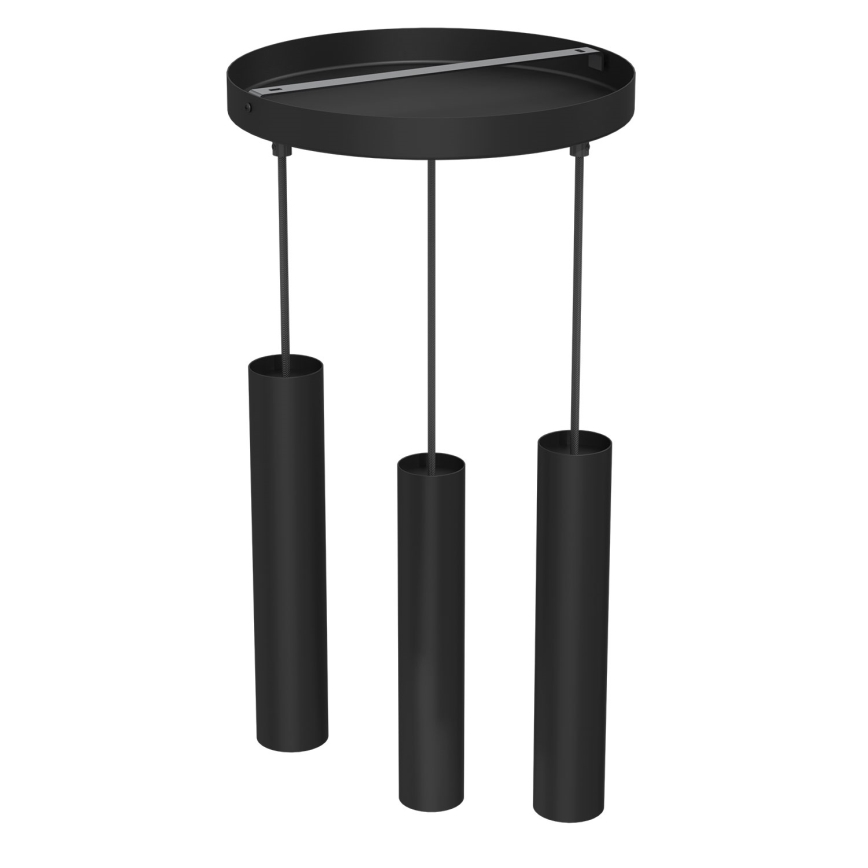 Lámpara colgante RAITO 3xGU10/8W/230V negro