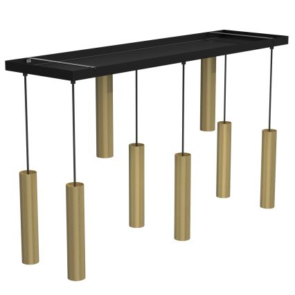 Lámpara colgante RAITO 8xGU10/8W/230V latón
