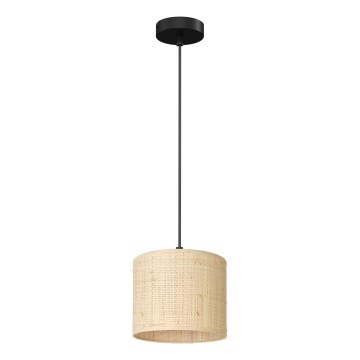Lámpara colgante RATTAN 1xE27/60W/230V diá. 18 cm ratán