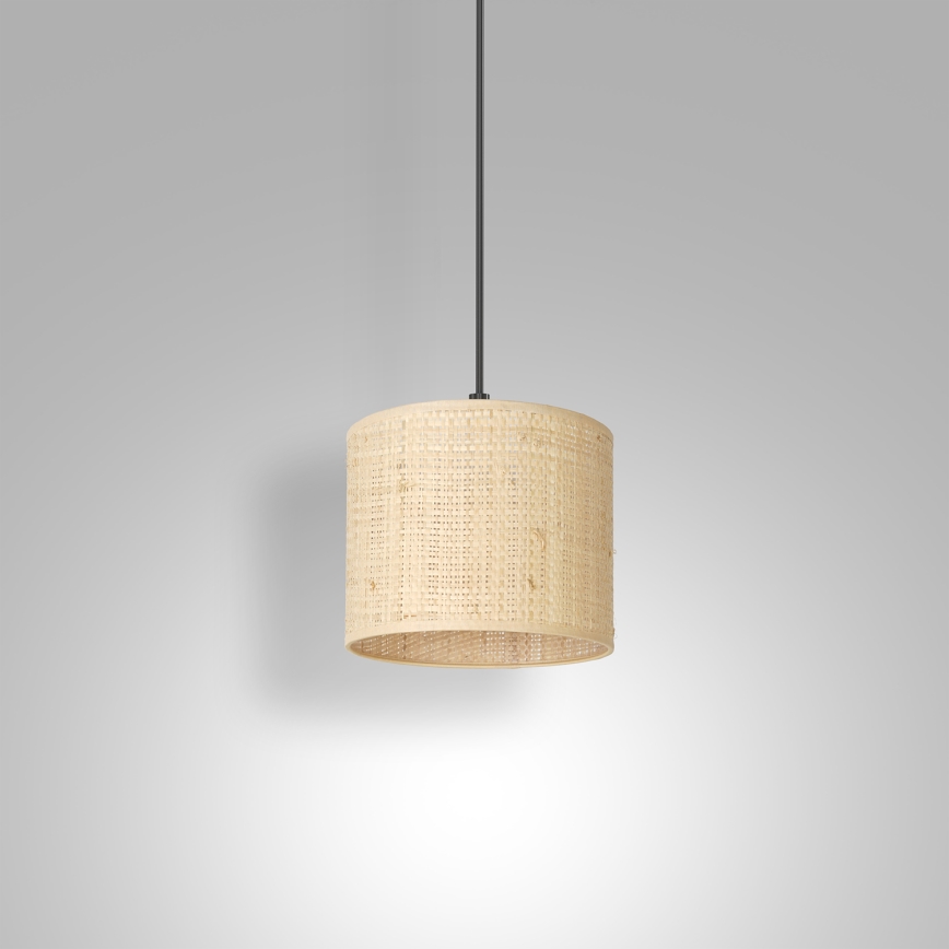Lámpara colgante RATTAN 1xE27/60W/230V diá. 18 cm ratán