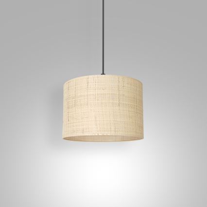 Lámpara colgante con cable RATTAN 1xE27/60W/230V diámetro 25 cm ratán