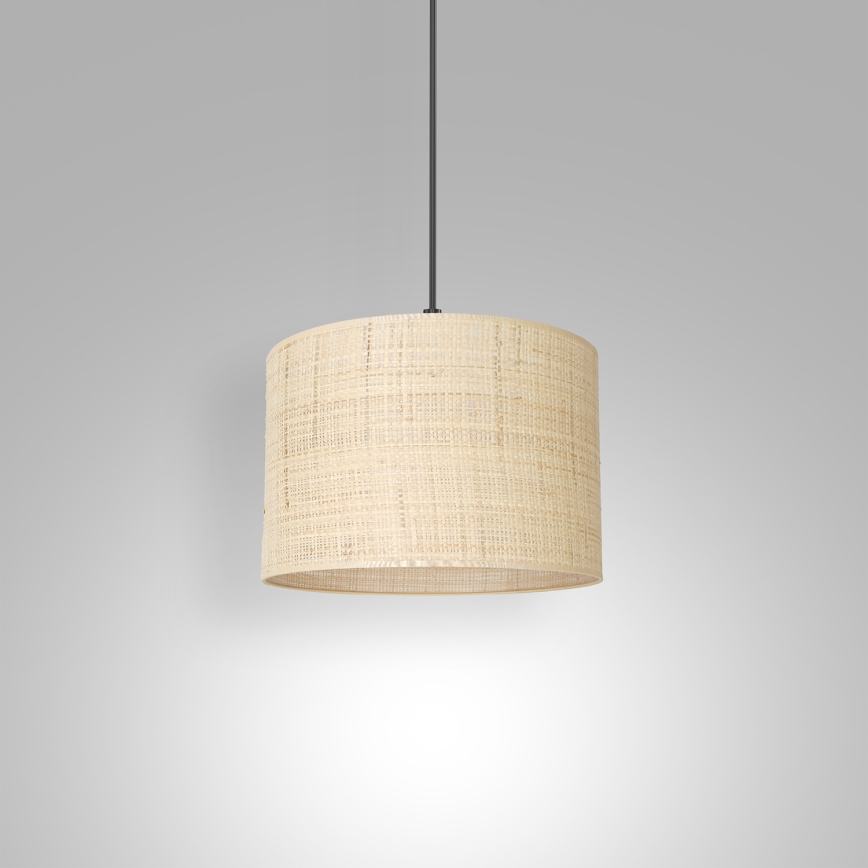 Lámpara colgante con cable RATTAN 1xE27/60W/230V diámetro 25 cm ratán