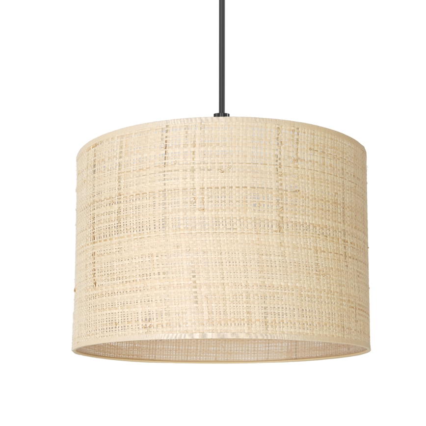 Lámpara colgante con cable RATTAN 1xE27/60W/230V diámetro 25 cm ratán