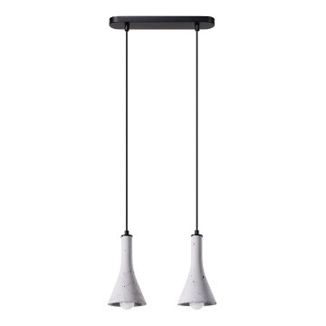 Lámpara colgante REA 2xE14/12W/230V concreto