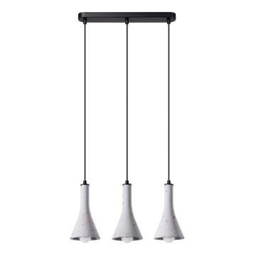 Lámpara colgante REA 3xE14/12W/230V concreto