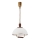 Lámpara colgante regulable RAMONA 1xE27/60W/230V beige/marrón oscuro/pino