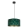 Lámpara colgante RELLA 1xE27/60W/230V verde/dorado