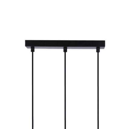 Lámpara colgante RENO 3xE27/40W/230V negro/marrón