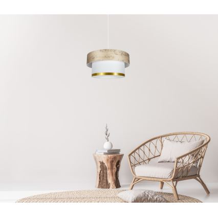 Lámpara colgante RESSA 1xE27/60W/230V dorado