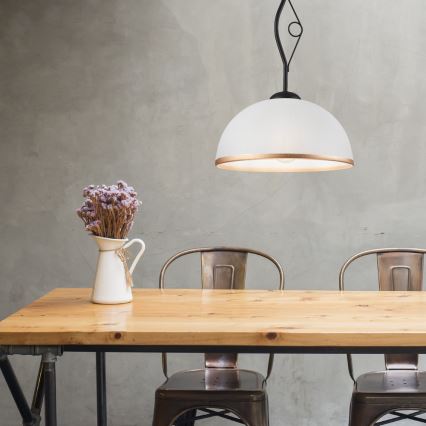 Lámpara de araña colgante RETRO 1xE27/60W/230V negro