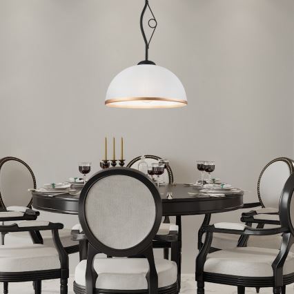 Lámpara de araña colgante RETRO 1xE27/60W/230V negro