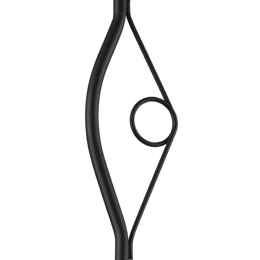 Lámpara de araña colgante RETRO 1xE27/60W/230V negro