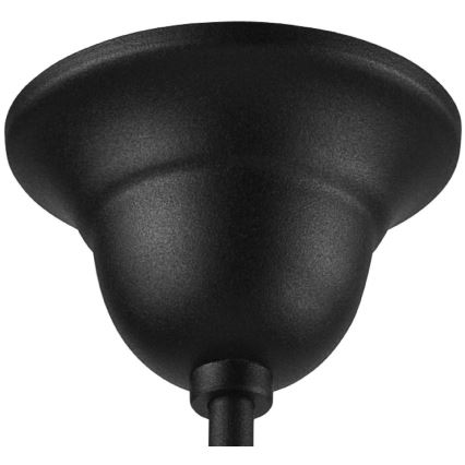 Lámpara de araña colgante RETRO 1xE27/60W/230V negro