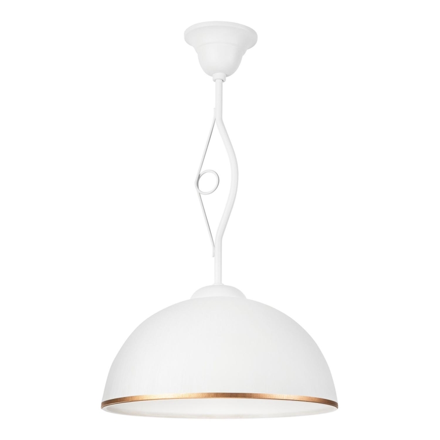 Lámpara colgante RETRO II 1xE27/60W/230V blanco