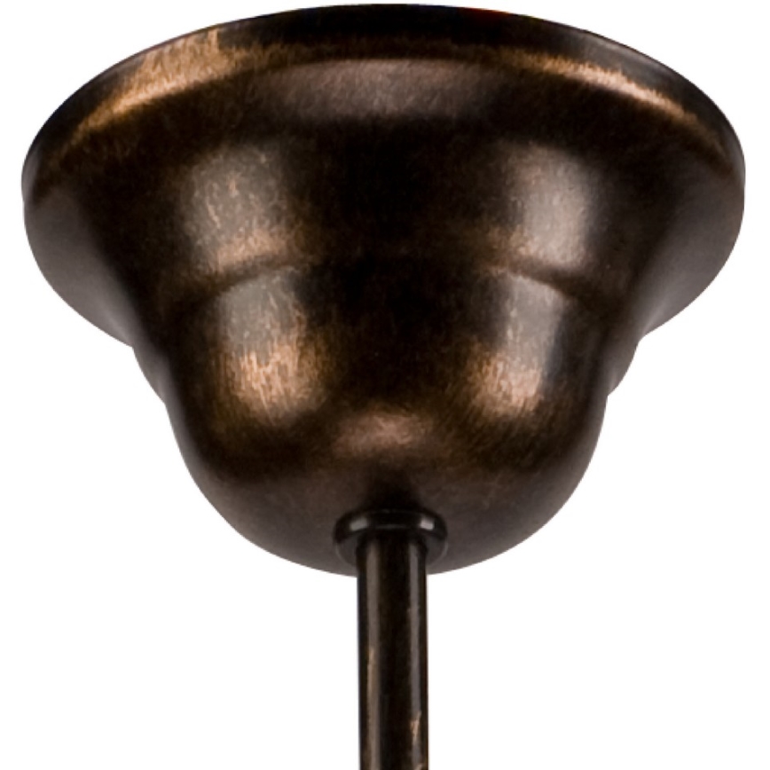 Lámpara colgante RETRO II con cadena 5xE27/60W/230V, pátina negra