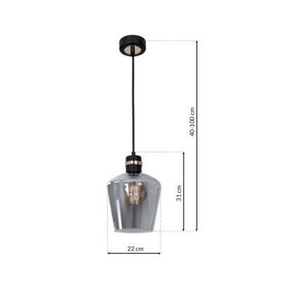 Lámpara Colgante RICHMOND 1xE27/60W/230V