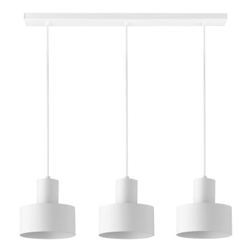 Lámpara colgante RIF 3xE27/60W/230V blanco