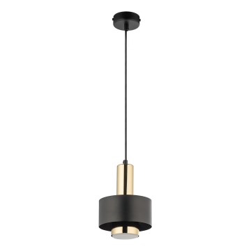 Lámpara colgante RIF LUX 1xGX53/12W/230V diá. 15 cm negro/dorado