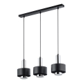Lámpara colgante RIF LUX 3xGX53/12W/230V negro/cromo brillante