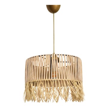 Lámpara colgante RIMINI 1xE27/40W/230V beige