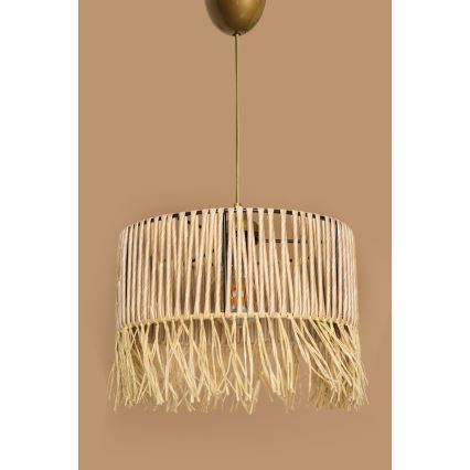 Lámpara colgante RIMINI 1xE27/40W/230V beige