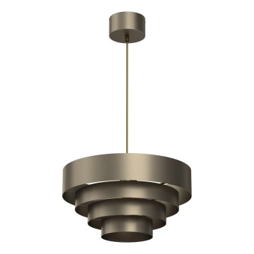 Lámpara colgante RINGS 1xE27/15W/230V latón