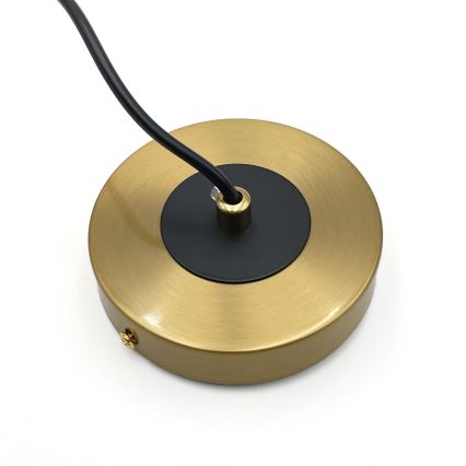 Lámpara colgante ROLLO 1xE14/5W/230V dorado/ahumado beige