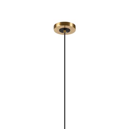 Lámpara colgante ROLLO 3xE14/5W/230V dorado/ahumado beige