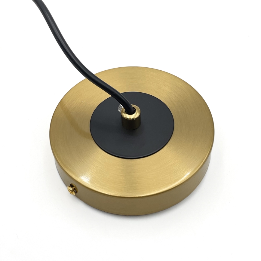 Lámpara colgante ROLLO 3xE14/5W/230V dorado/ahumado beige