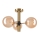 Lámpara colgante ROLLO 3xG9/5W/230V dorado/beige ahumado