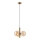 Lámpara colgante ROLLO 3xG9/5W/230V dorado/beige ahumado