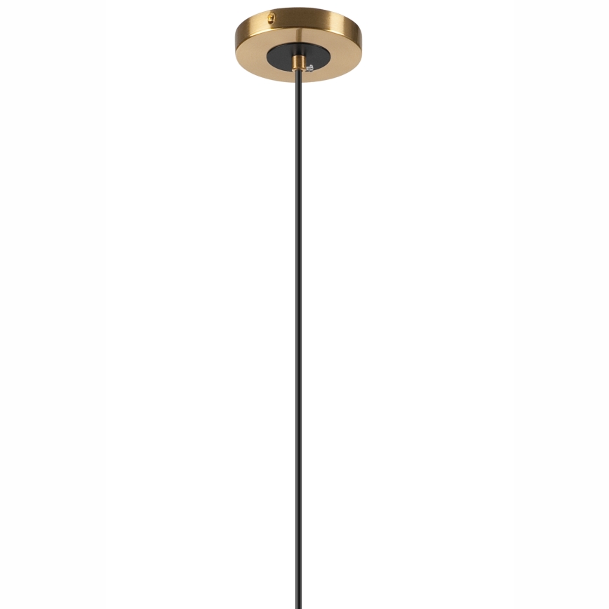 Lámpara colgante ROLLO 3xG9/5W/230V dorado/beige ahumado