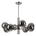 Lámpara colgante ROLLO 8xE14/5W/230V cromo mate/ahumado