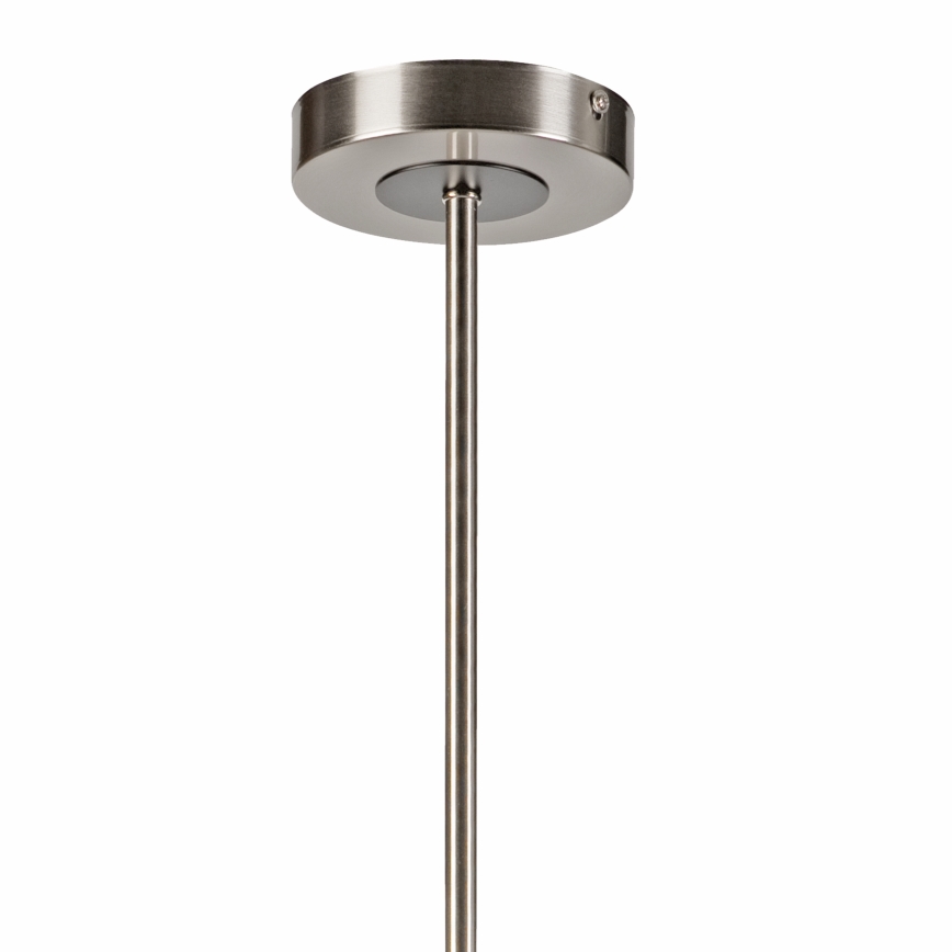 Lámpara colgante ROLLO 8xE14/5W/230V cromo mate/ahumado