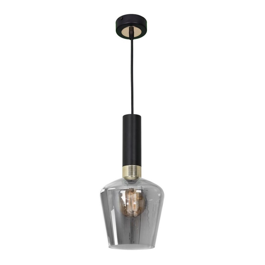 Lámpara Colgante ROMA BLACK 1xE27/60W/230V