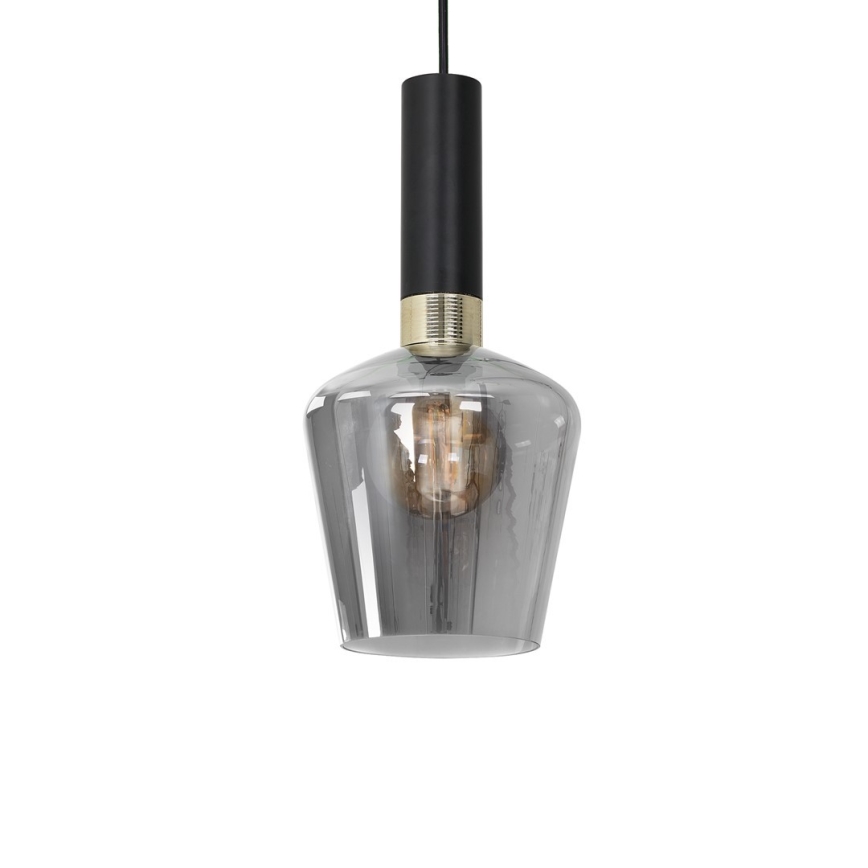 Lámpara Colgante ROMA BLACK 1xE27/60W/230V