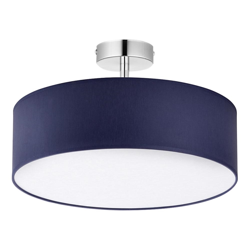 Lámpara colgante RONDO 4xE27/15W/230V diámetro 40 cm azul