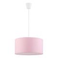 Lámpara colgante RONDO KIDS 1xE27/15W/230V rosa