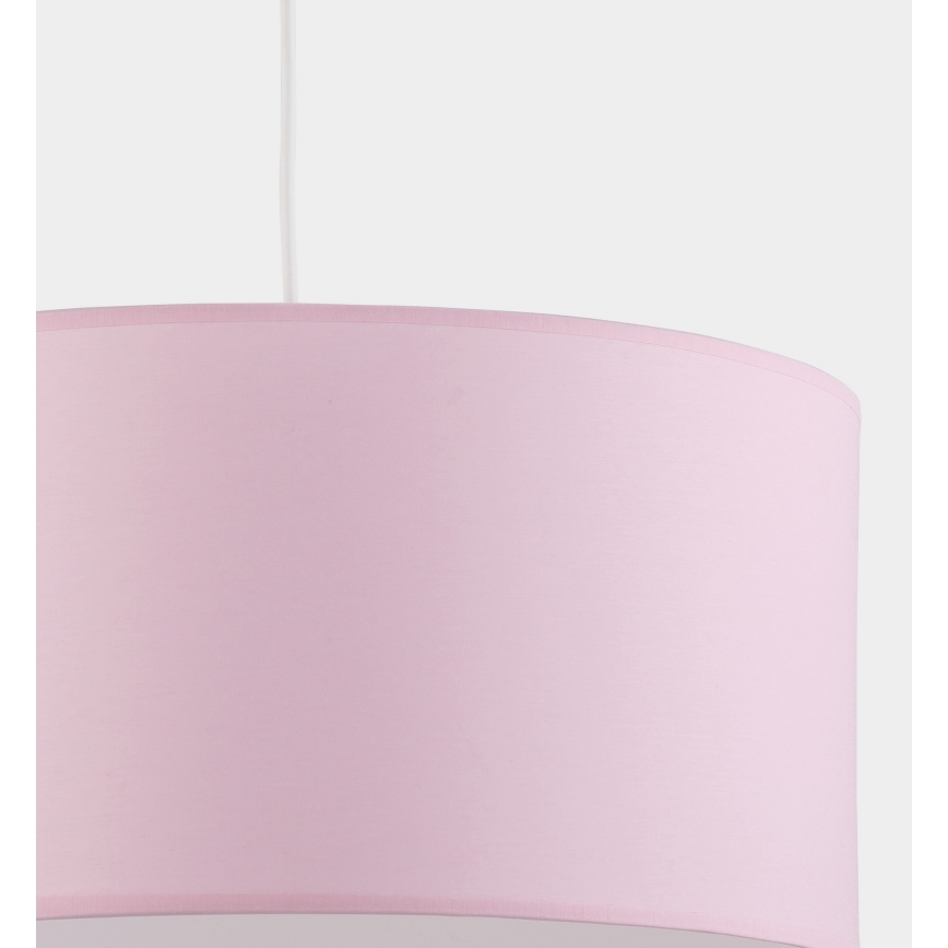 Lámpara colgante RONDO KIDS 1xE27/15W/230V rosa