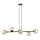 Lámpara colgante ROSSI 6xE14/10W/230V negro/beige