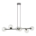 Lámpara colgante ROSSI 6xE14/10W/230V negro/transparente